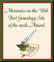 Mommies on the Web Genealogy Award